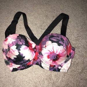 Asos floral supportive bikini top